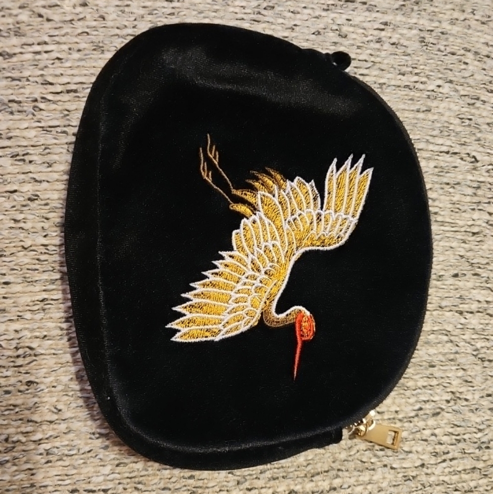 Velvet Heron Pouch